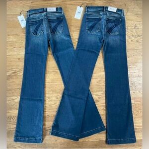 7FAMK DOJO JEANS - Size 24 LONG INSEAM